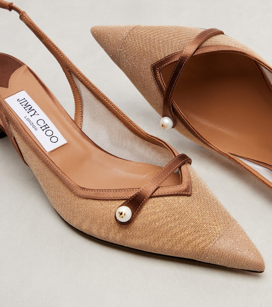  Jimmy Choo Jimmy Choo Slingback-pumps Amita 45 Mit Leder 