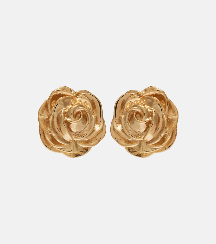 Rose gold-plated earrings