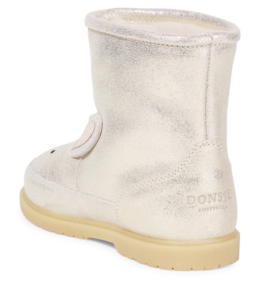 Donsje Xelly Metallic Leather Boots In Multi
