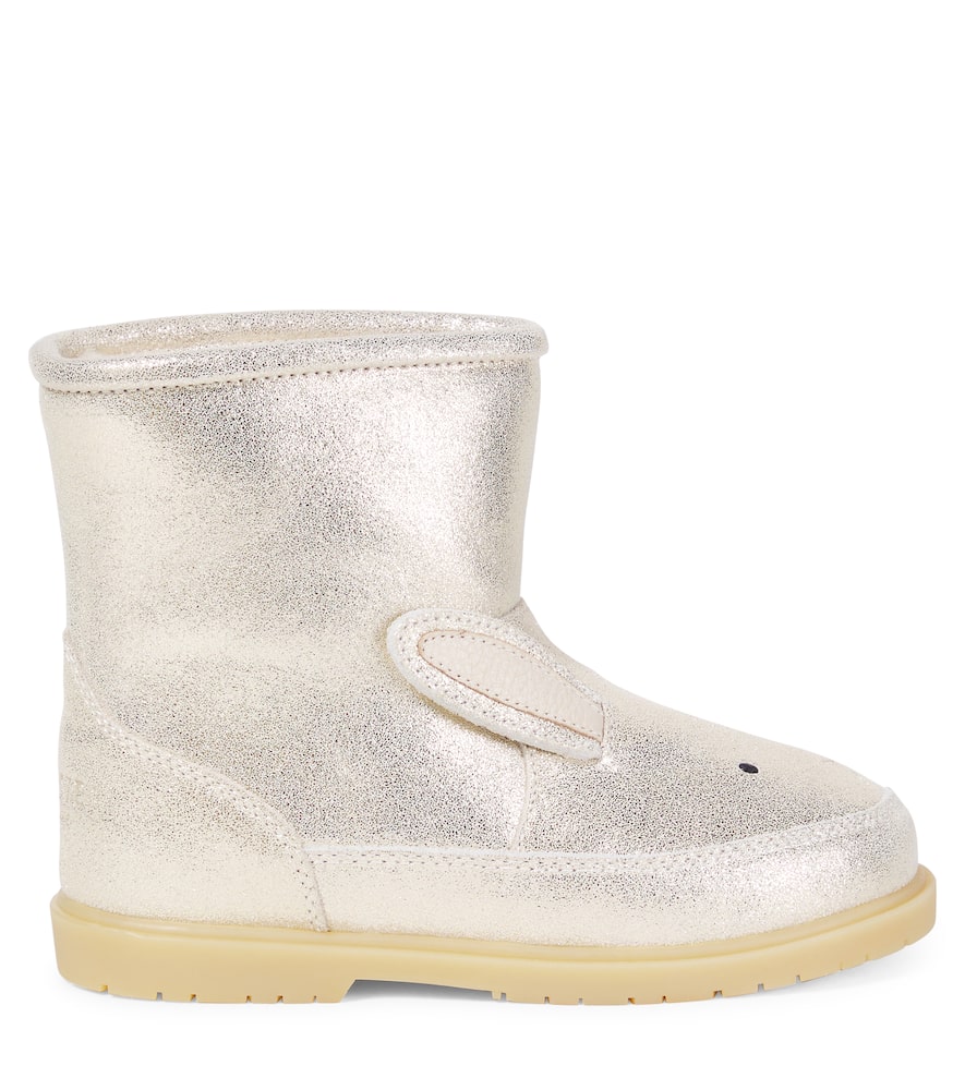 Donsje Xelly Metallic Leather Boots In Multi
