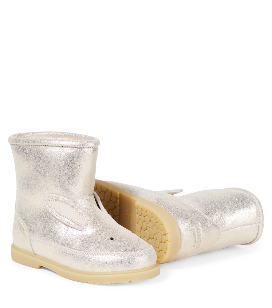 Donsje Xelly Metallic Leather Boots In Multi
