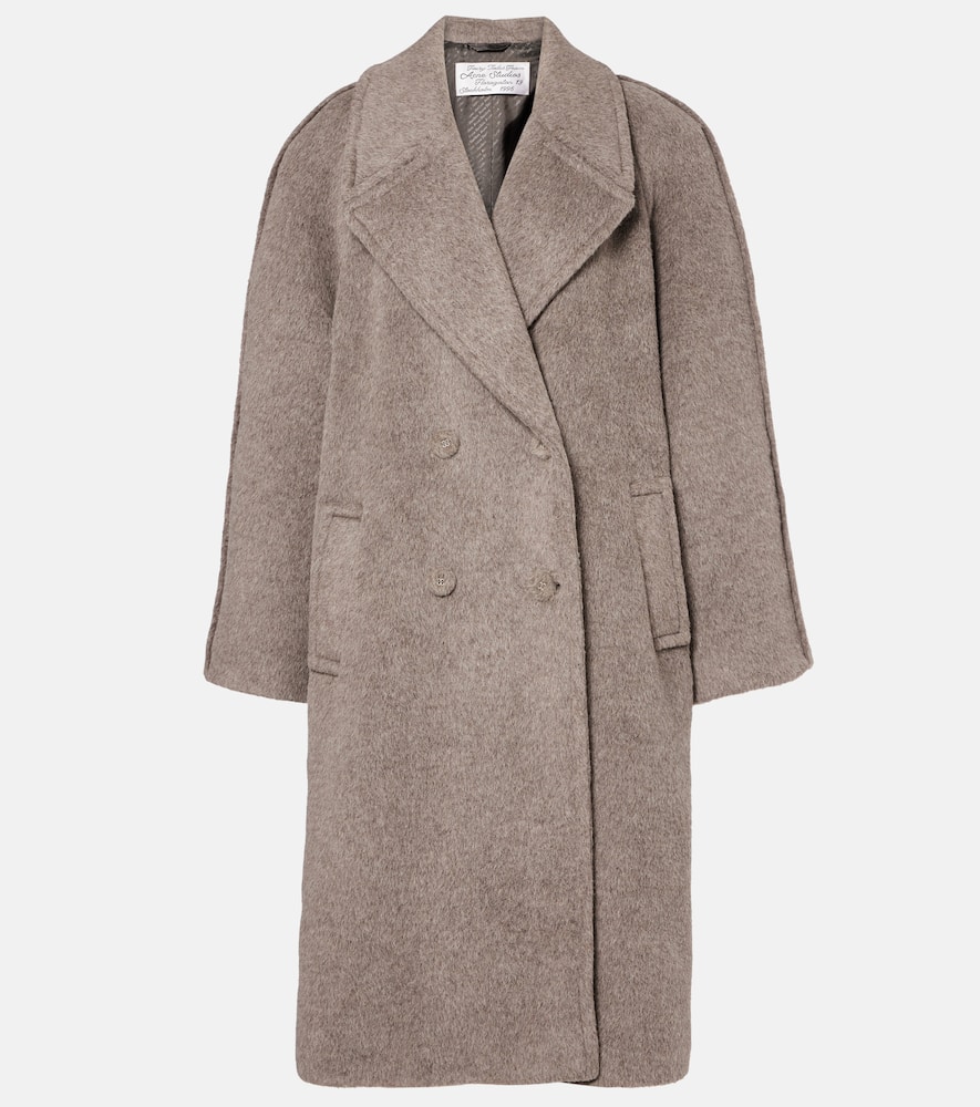 Acne Studios Alpaca And Wool-blend Coat In Gray