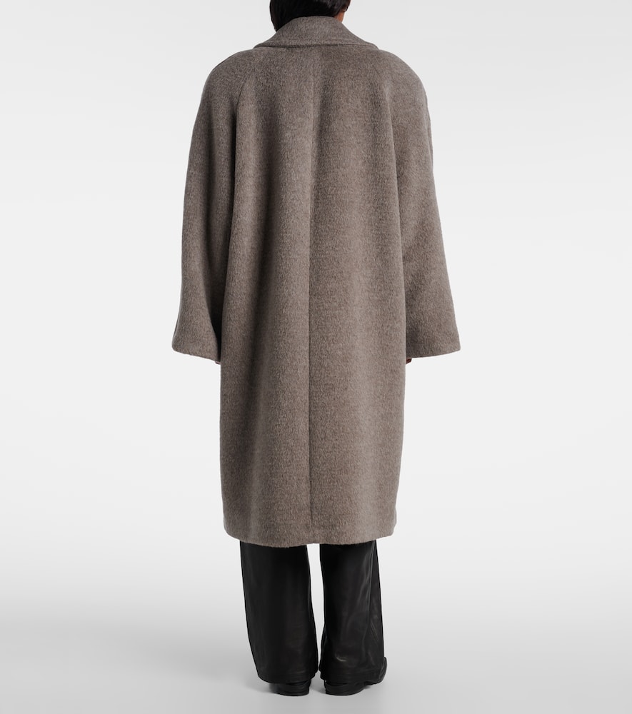 Acne Studios Alpaca And Wool-blend Coat In Gray