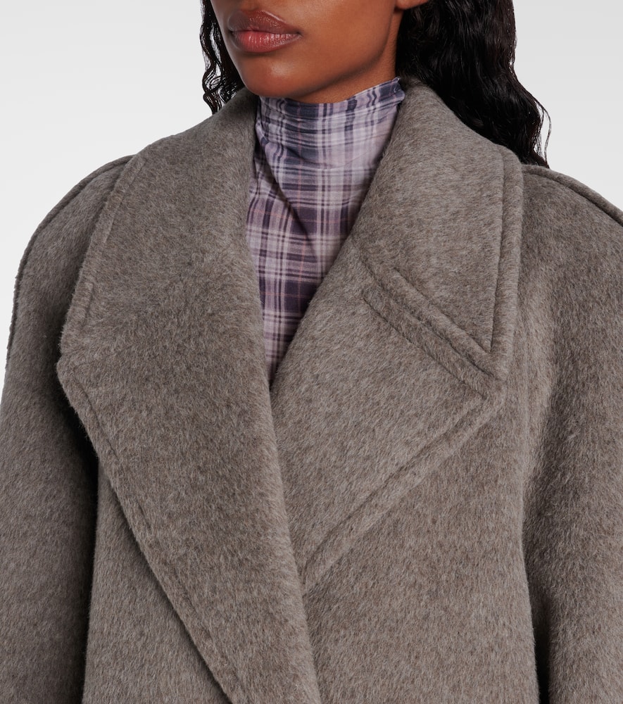 Acne Studios Alpaca And Wool-blend Coat In Gray