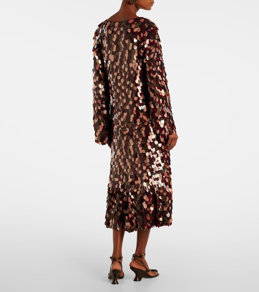 Dries Van Noten Sequined Top In Multi