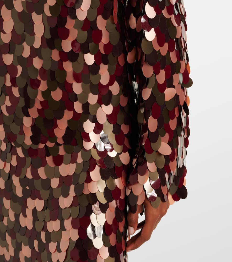 Dries Van Noten Sequined Top In Multi