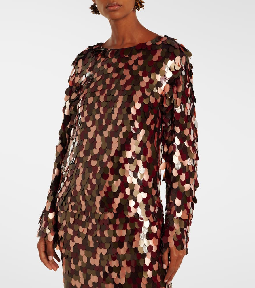 Dries Van Noten Sequined Top In Multi