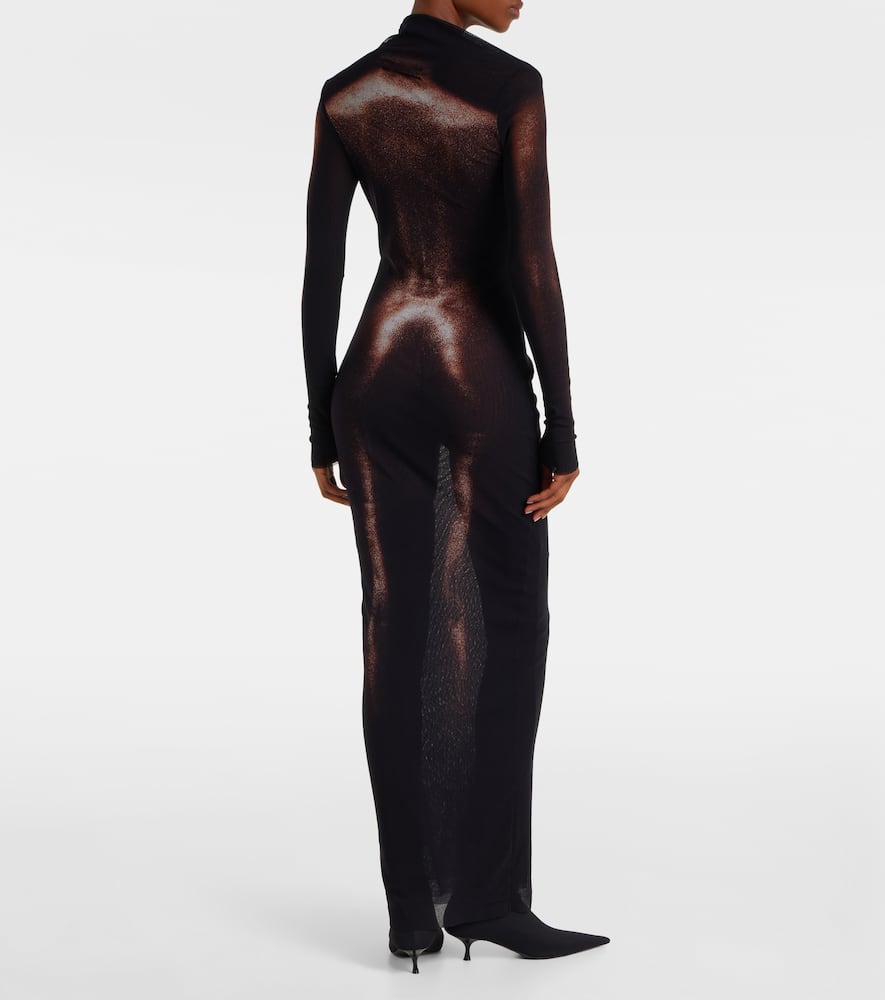 Jean Paul Gaultier Body Dust Dress In Multi