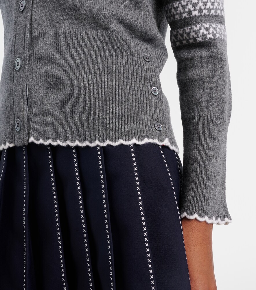  Thom Browne Thom Browne Cardigan 4-bar Aus Schurwolle 