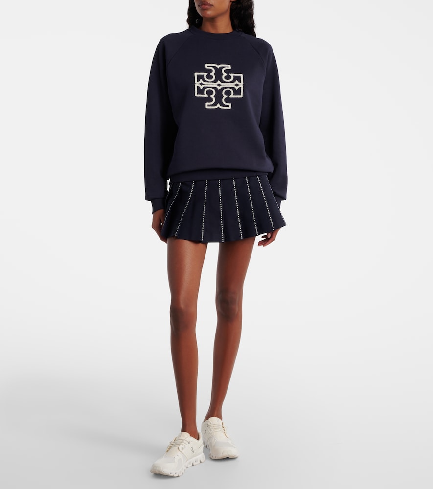  Tory Burch Tory Burch Logo Cotton Jersey Sweatshirt 