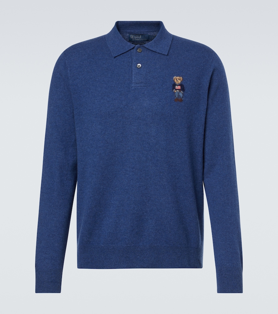 Polo Ralph Lauren Uomo Pullover Polo Bear In Cashmere Blu It Taglia 54- Mytheresa