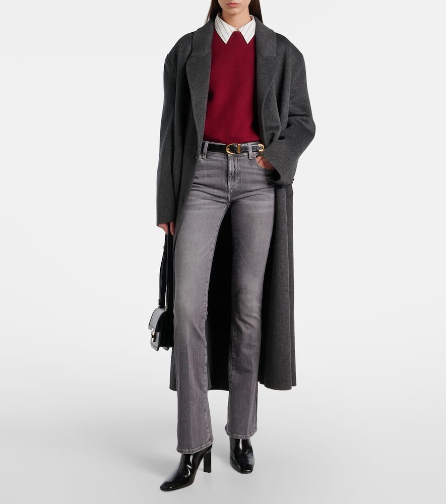 7 For All Mankind Bootcut Soho Mid-rise Bootcut Jeans In Gray