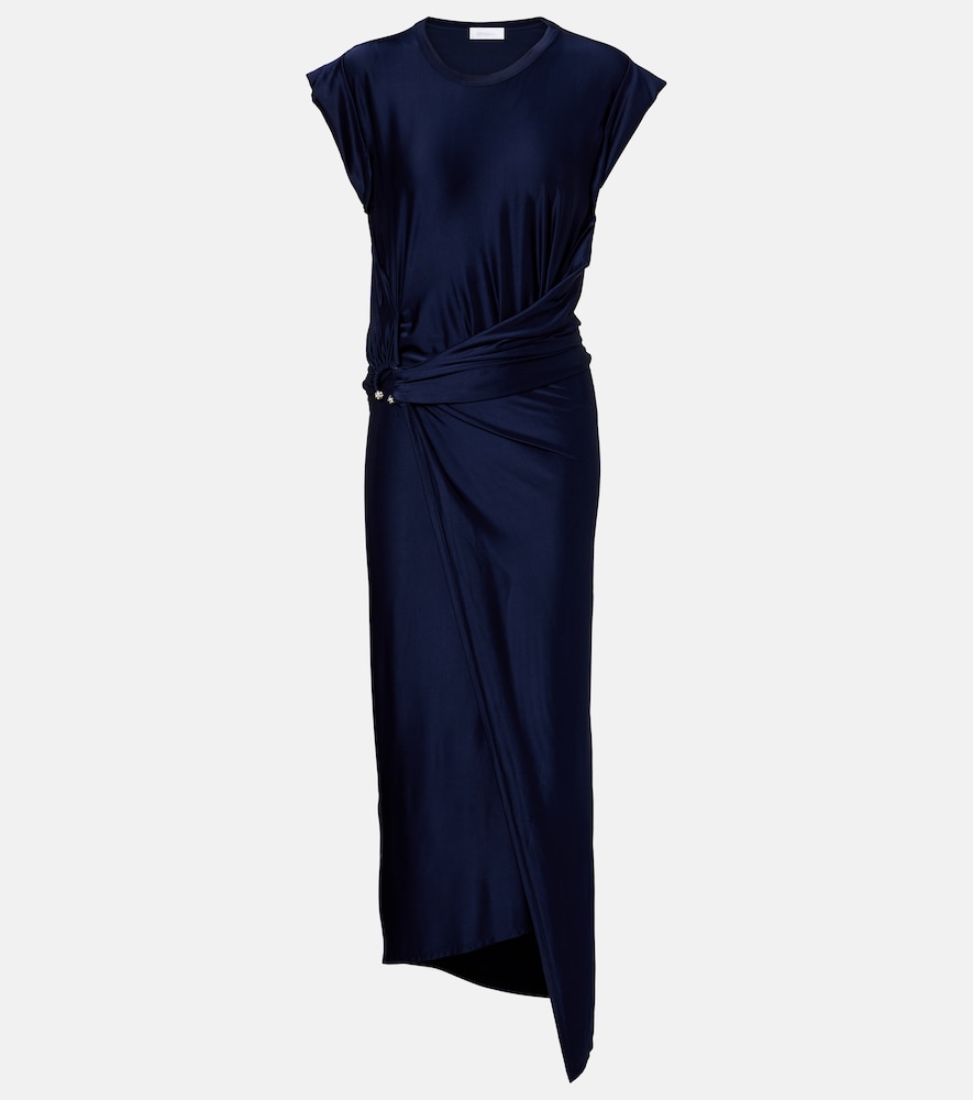 Rabanne Draped jersey maxi dress
