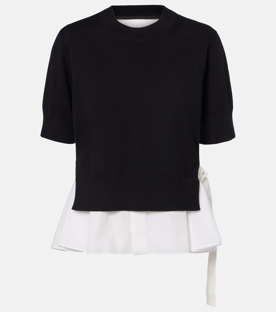 Sacai Paneled top