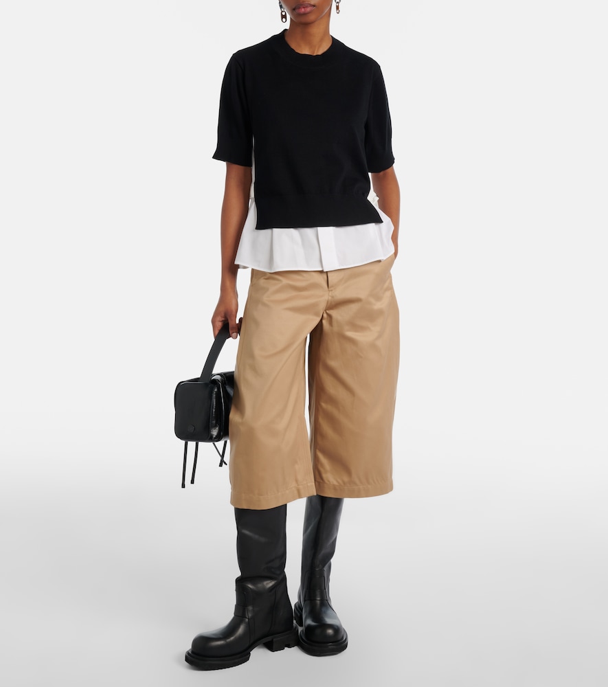 Sacai Paneled top