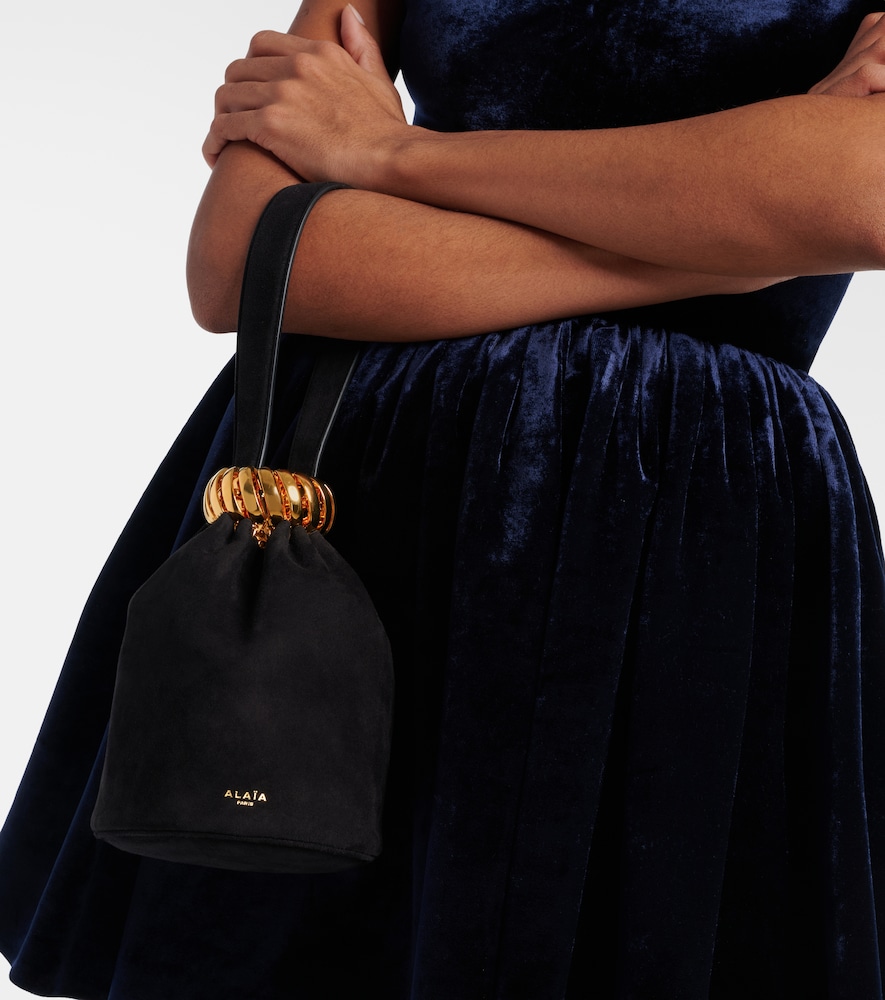  Alaia Alaïa Henkeltasche Motion Mini Aus Veloursleder 