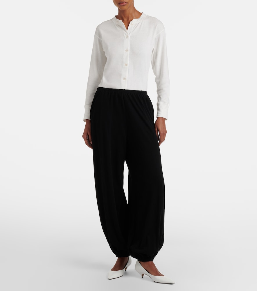 The Row Fiamma cotton, cashmere, and silk sweatpants