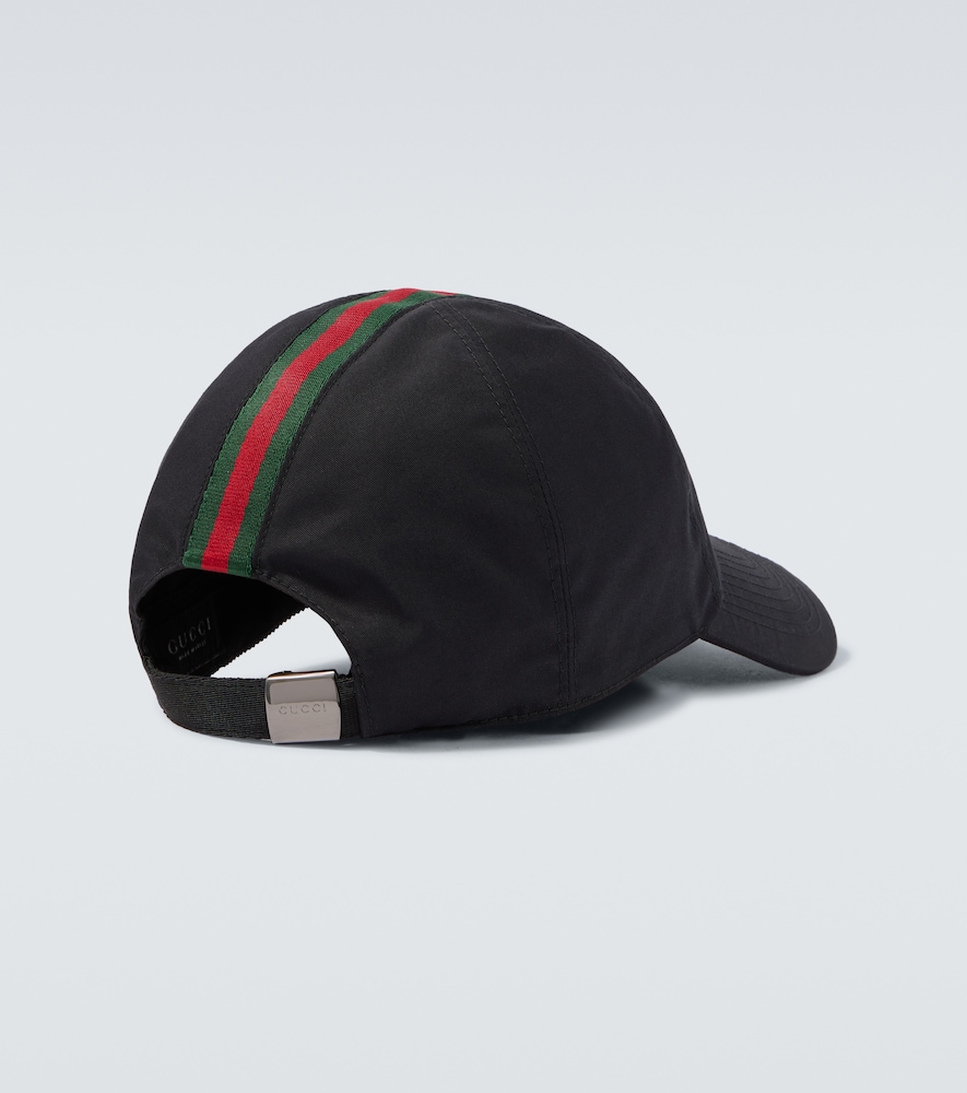  Gucci Gucci Web Stripe Canvas Baseball Cap 