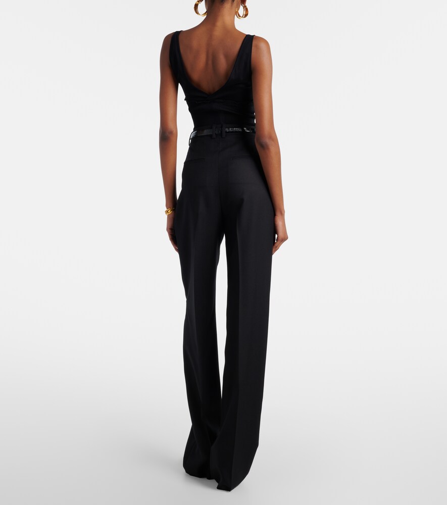 Wool Wide-Leg Pants