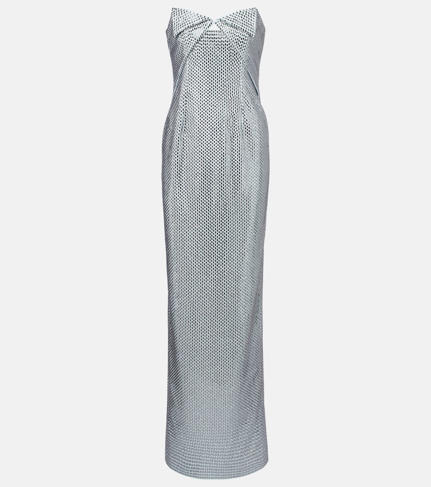 Roland Mouret Origami diamanté corset gown