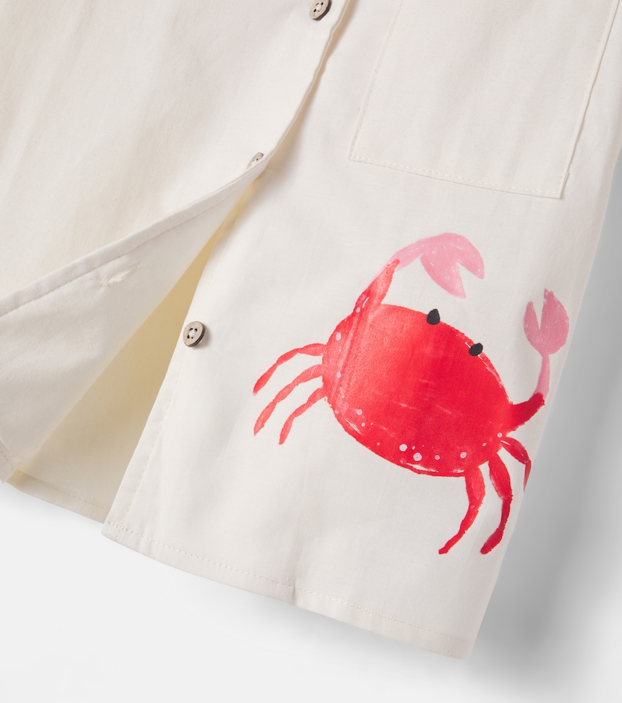  Pepita&me Pepita&me Printed Cotton Bowling Shirt 