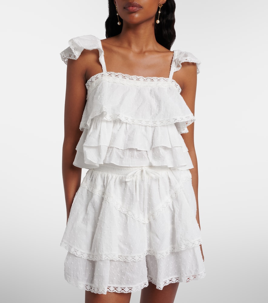 Anya Ruffled Cotton Top