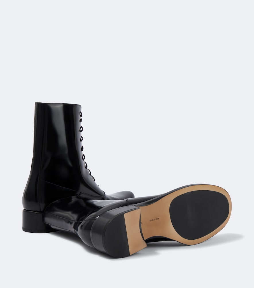  The Row The Row Schnürstiefel Kai Aus Lackleder 