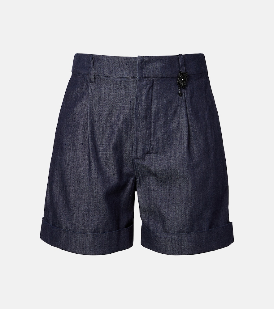 Verzierte Shorts aus Denim