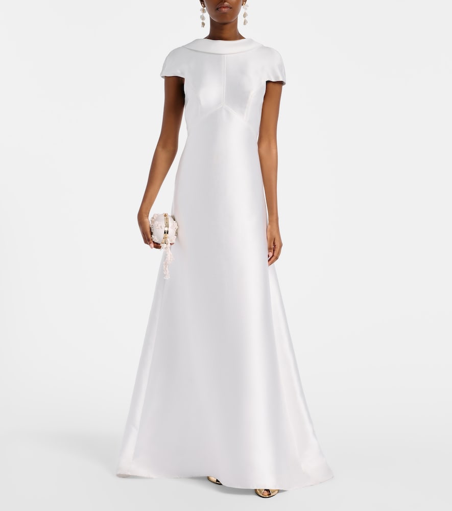 Self-Portrait Bridal taffeta gown