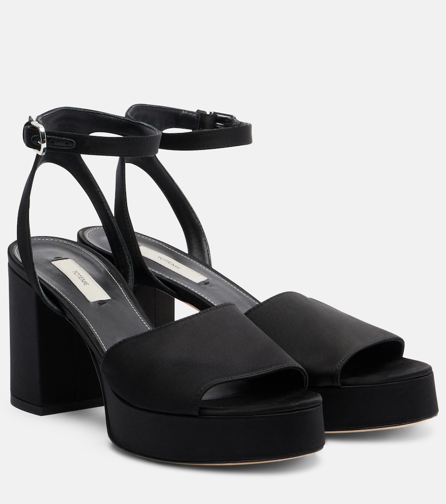 Toteme Satin platform sandals | Thumbnail 7