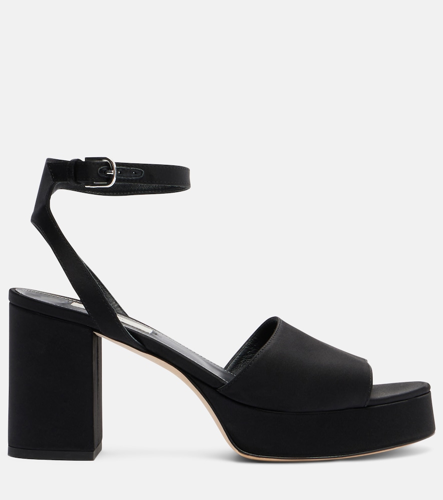 Satin Platform Sandals