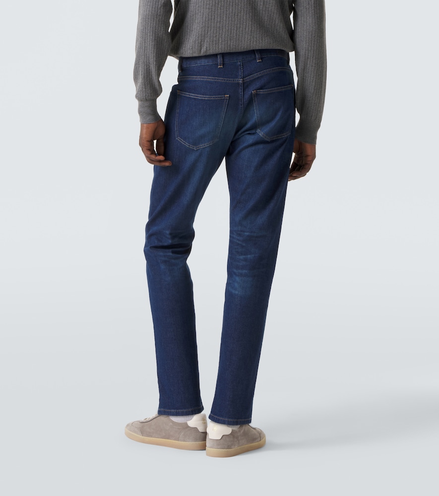 Mid-Rise Slim Jeans