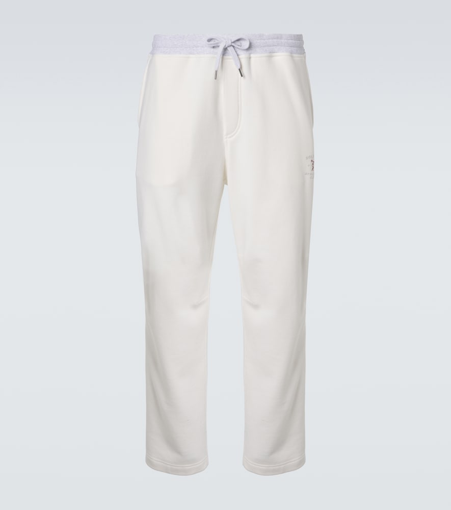 Brunello Cucinelli Men's White Cotton Jersey Sweatpants UK Size 38 - Mytheresa