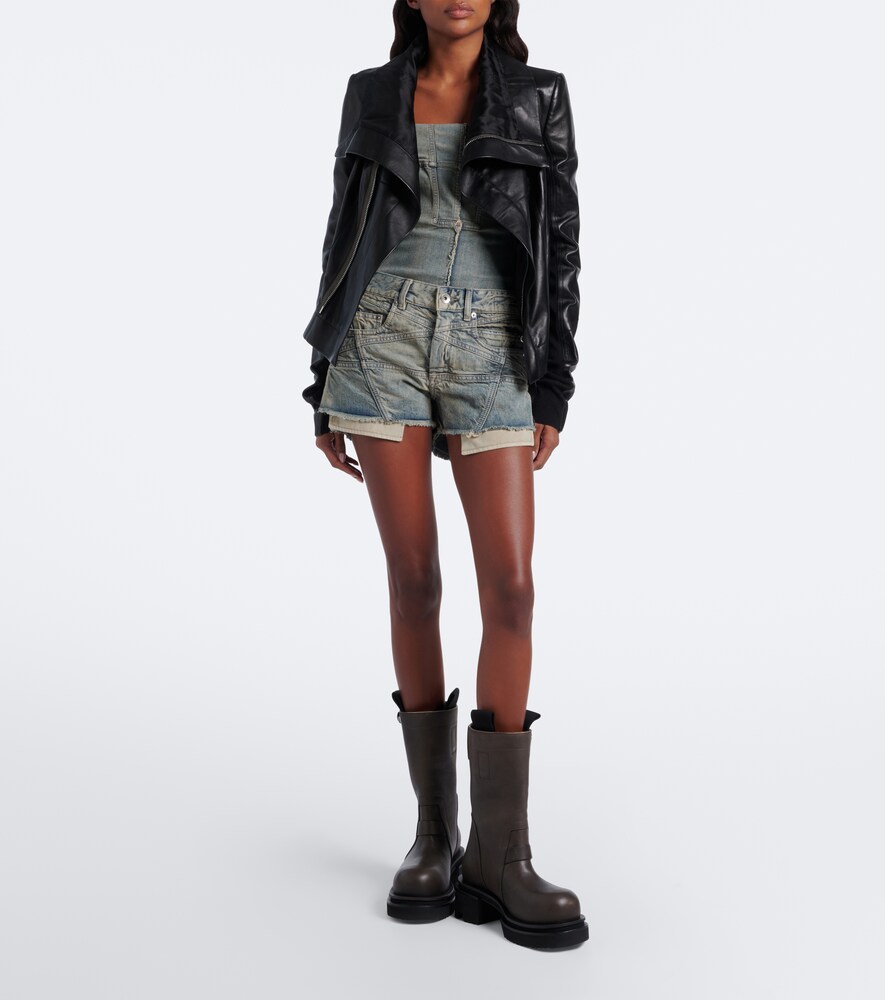 Drkshdw Distressed Denim Tube Top