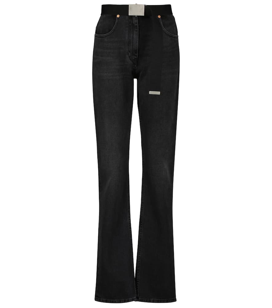 Mm6 Maison Margiela High-rise belted straight jeans