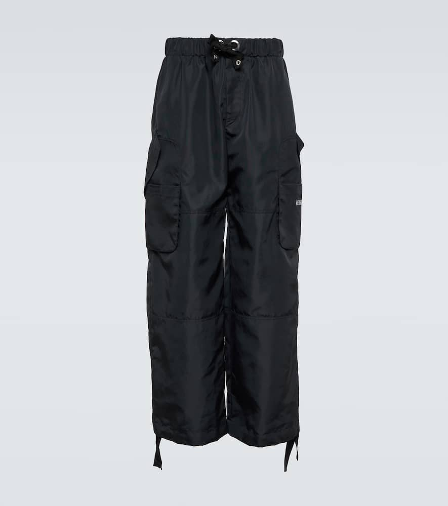 Technical wide-leg cargo pants