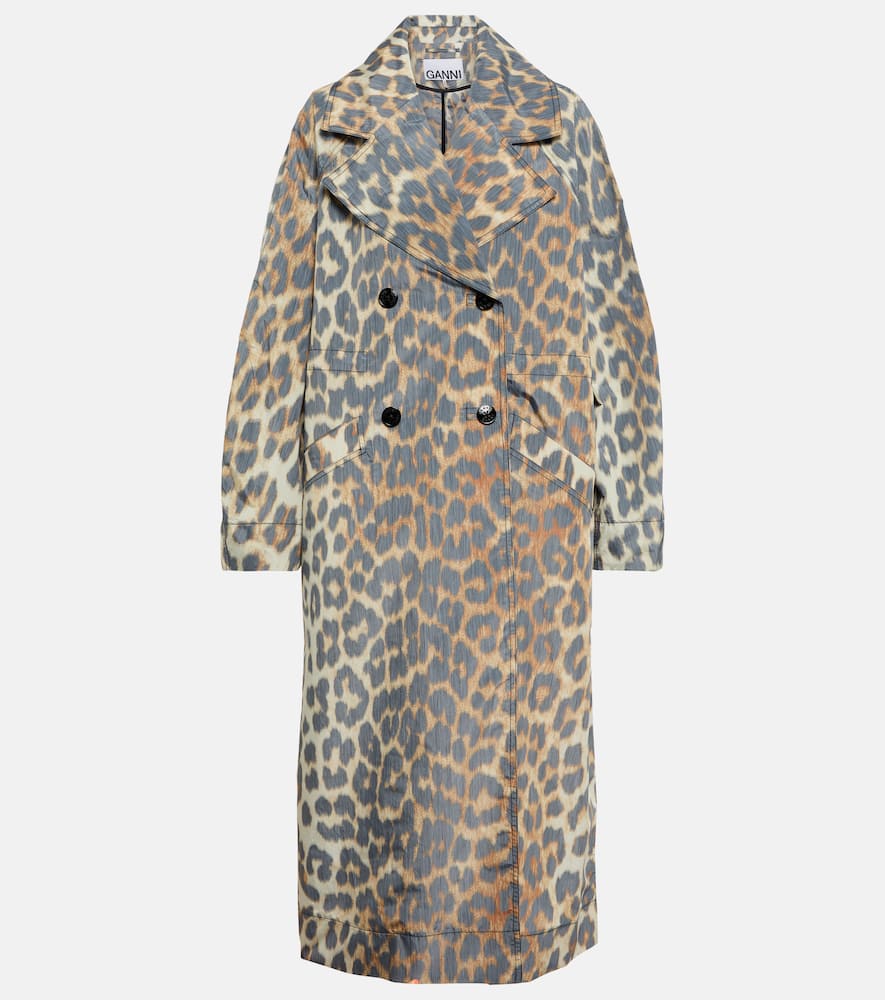 Leopard-print coat