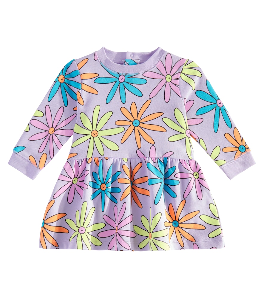Stella McCartney Kids Baby floral cotton jersey sweatshirt dress　ステラ マッカートニー キッズ ベビー フローラル コットン ジャージ スウェットシャツ ドレス Stella