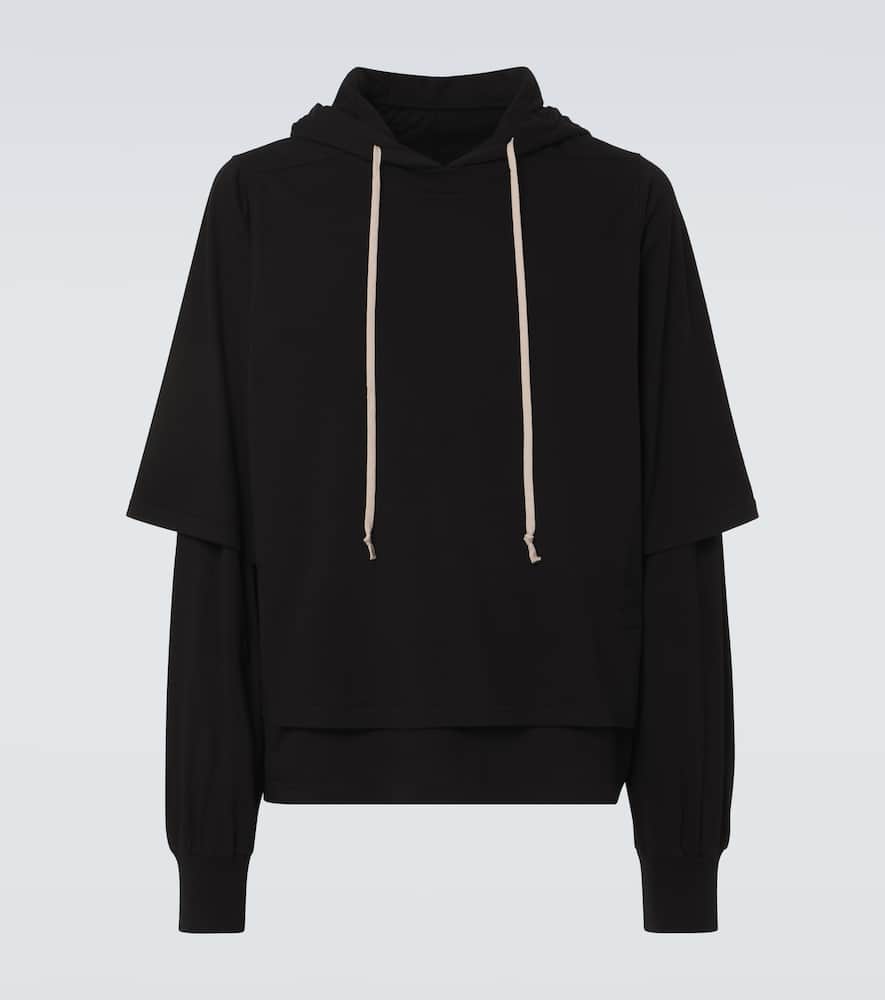 Hustler cotton jersey hoodie
