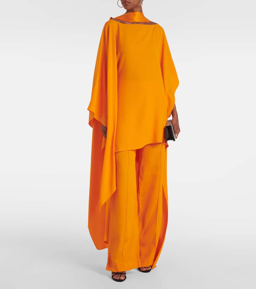 Shop Taller Marmo Marlene High-rise Wide-leg Pants In Orange