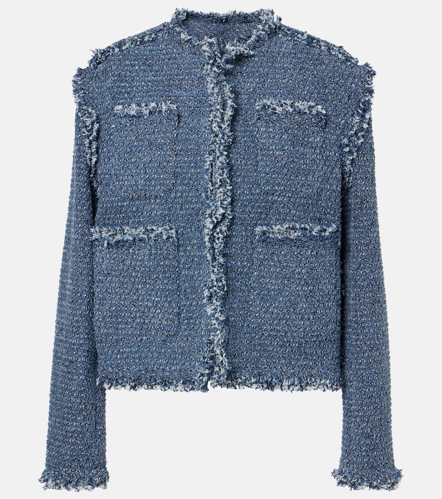 Denim tweed jacket