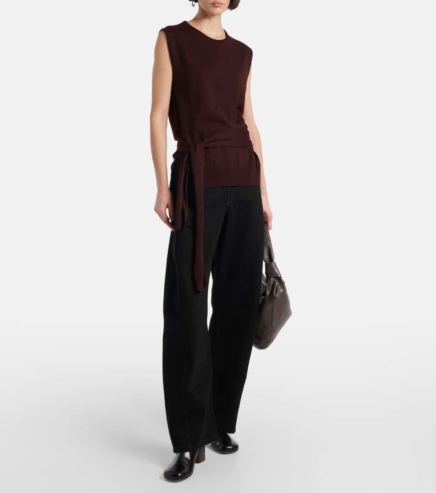 Lemaire Wool-blend Top In Purple