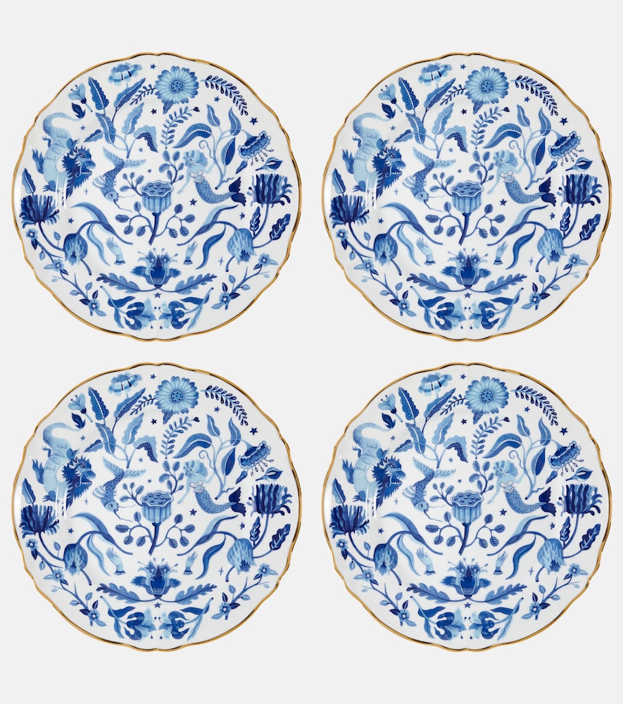 Marino set of 4 porcelain dinner plates