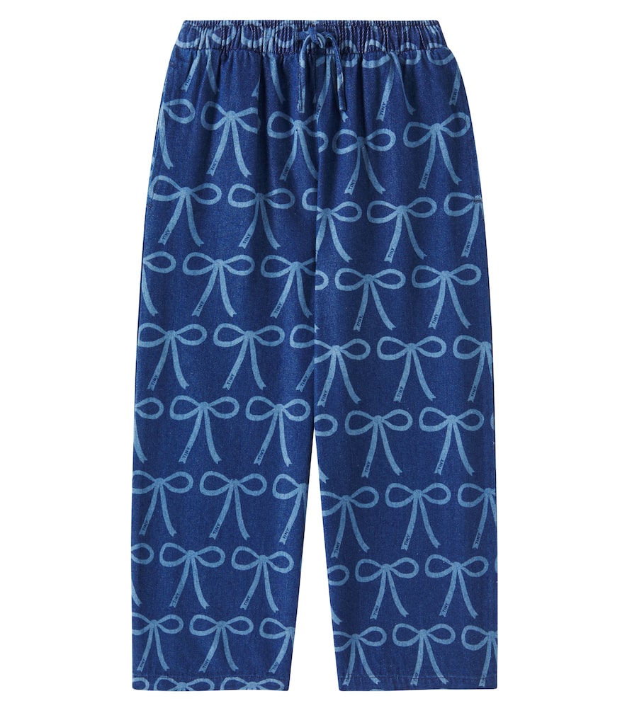 Tinycottons Jeans Bows In Blau