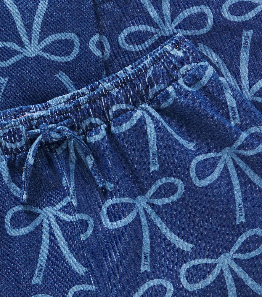 Tinycottons Jeans Bows In Blau