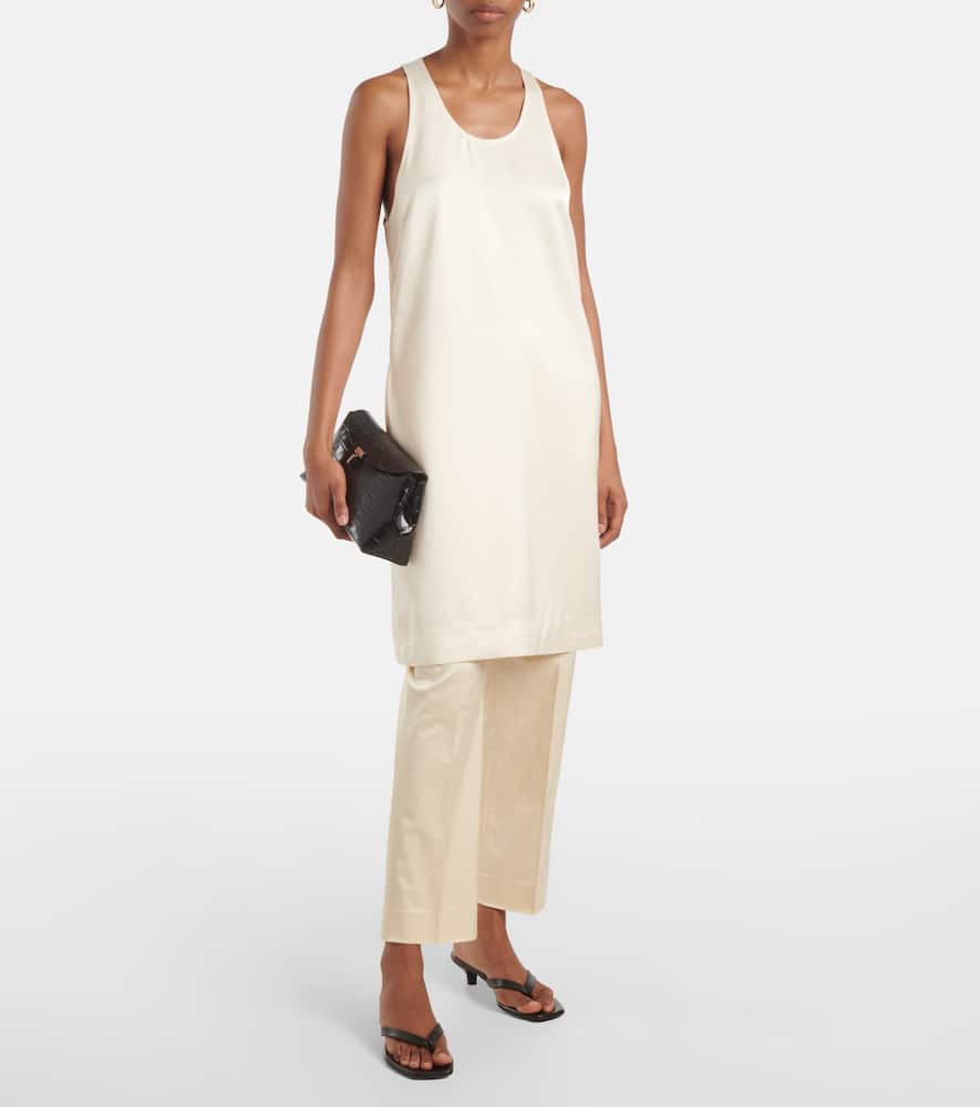 Totême Satin Minidress In White