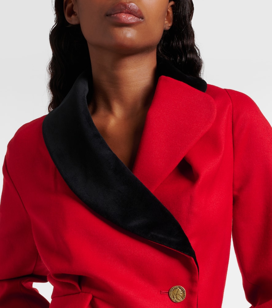 Vivienne Westwood Stormy Asymmetric Virgin Wool Jacket In Red
