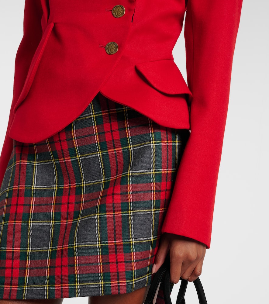 Vivienne Westwood Stormy Asymmetric Virgin Wool Jacket In Red