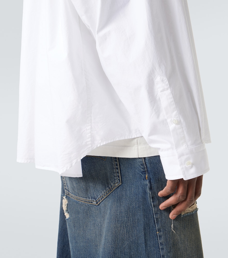  Balenciaga Balenciaga Hemd Aus Jersey Und Popeline 