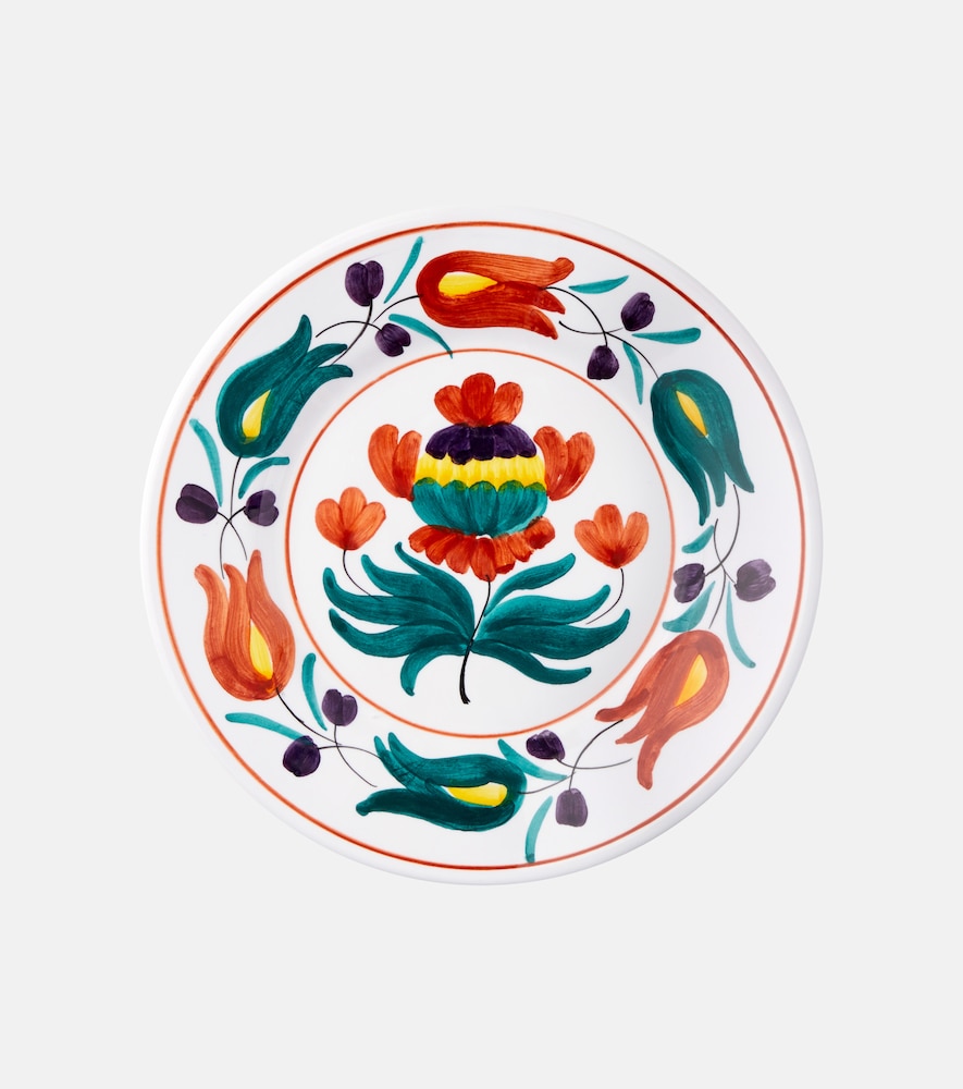 Cabana Lia floral ceramic dessert plate | Thumbnail 4